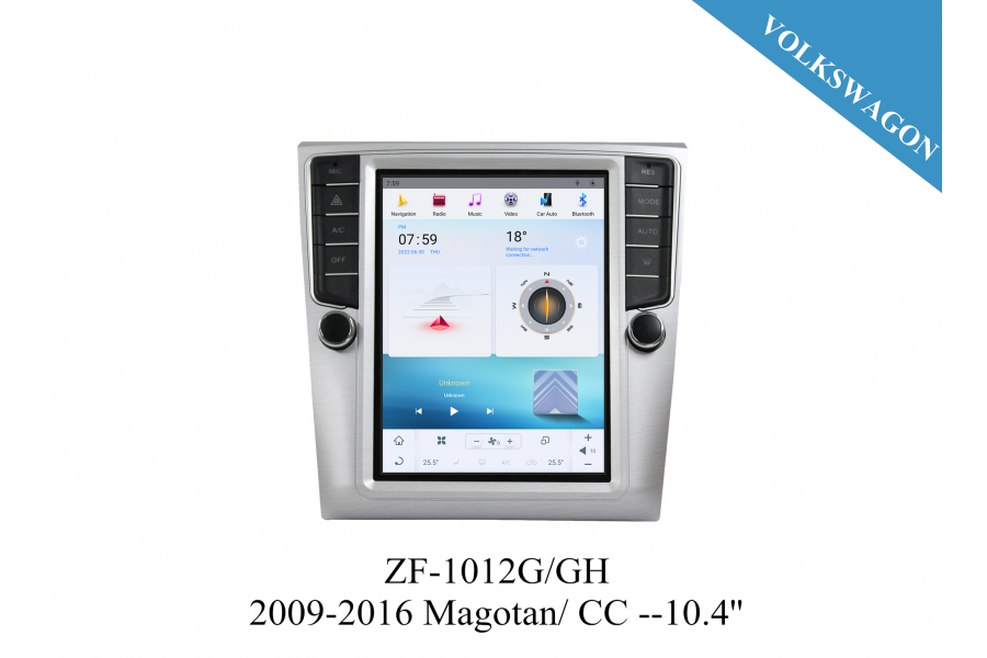 VW 2009-2016 Magotan 10.4'' inch Tesla Style Apple CarPlay Android Radio Upgrade